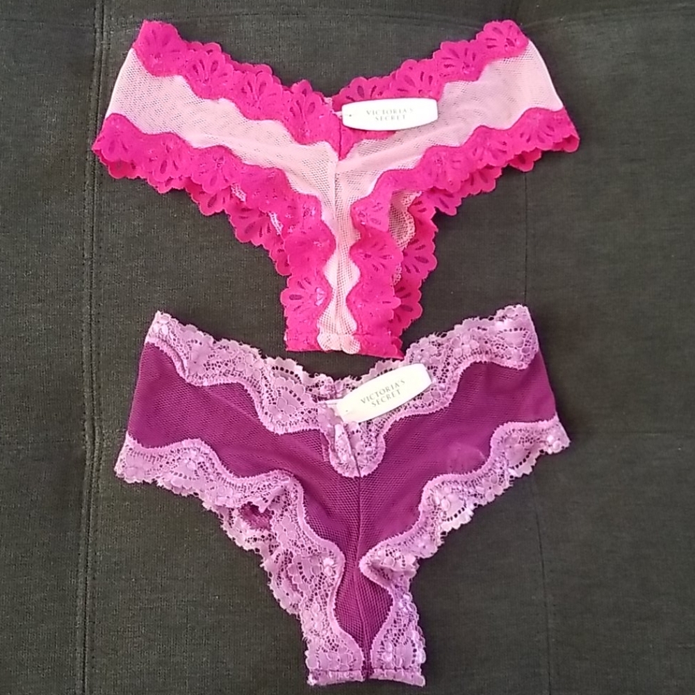 Victoria's Secret Lace Brazilian Panty - Set of 2